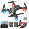 Compatable for FROWWY J2 Drone with 4K HD Camera, 360° Rotation, 110° Wide-Angle Lens, 45° Adjustable Camera, LED Lights, Carrying Case