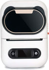 Portable Bluetooth Receipt Printer, Wireless 57mm Thermo POS Printer, USB C, Compatible with Android and Operating Systems, for Restaurant Retail(White)