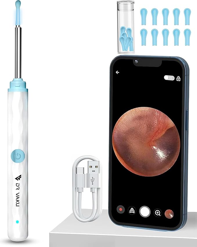 Earwax cleaner tool kit with 1080P camera WIFI & LED Light